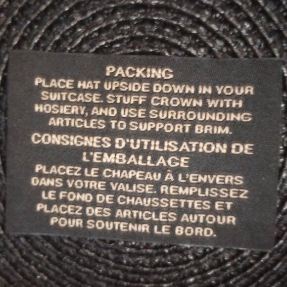 Eric Javits hat large black floppy hat Squishee wide brim - Picture 6 of 9